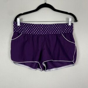Y2K‎ Micro Mini Shorts Xhilaration Purple Polka Dot Athletic Large Activewear